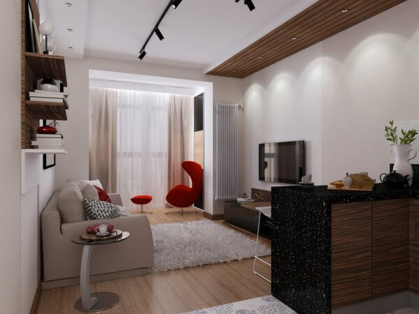 thiết kế căn hộ 30m2